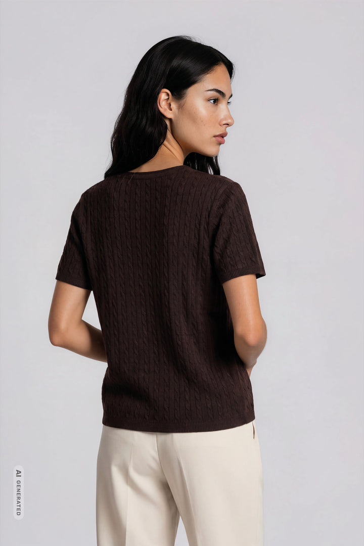 Bruuns Bazaar Women AnemoneBBGlenda strik Strik Chocolate brown