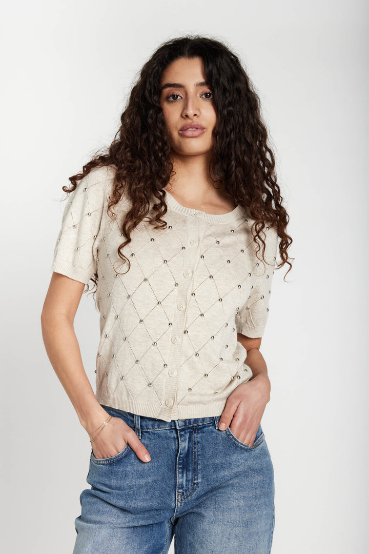Bruuns Bazaar Women AnemoneBBTiti knit Strik Sand Melange