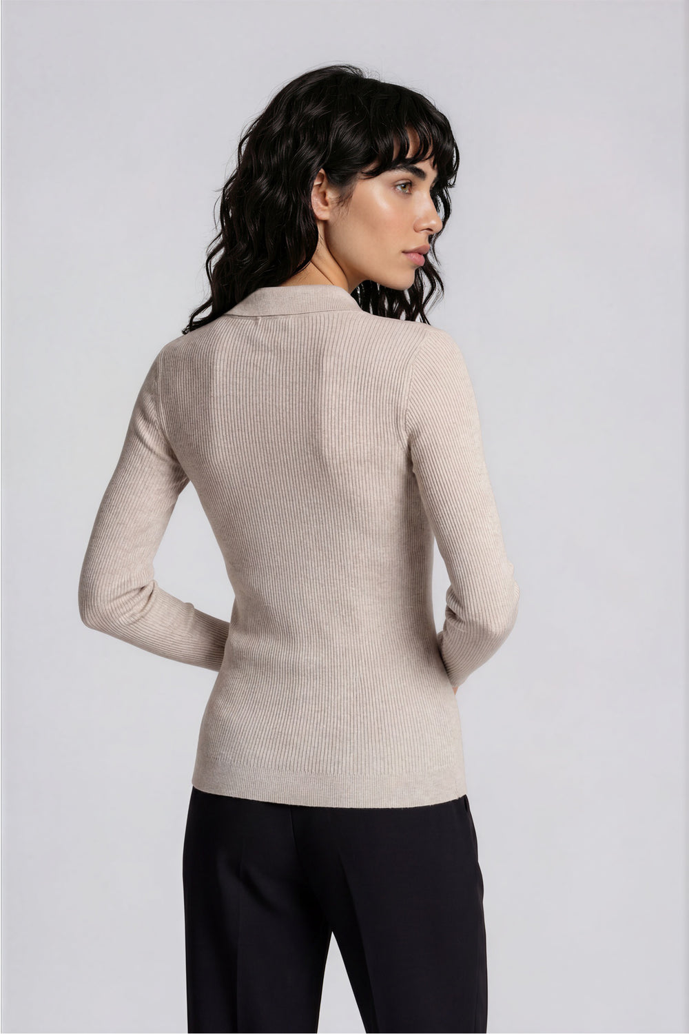 Bruuns Bazaar Women AnemoneBBValea strik polo Strik Sand Melange
