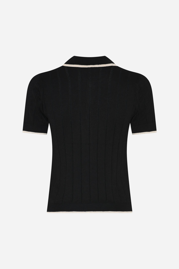 Bruuns Bazaar Women AnemoneBBValnenzia knit polo Strik Black