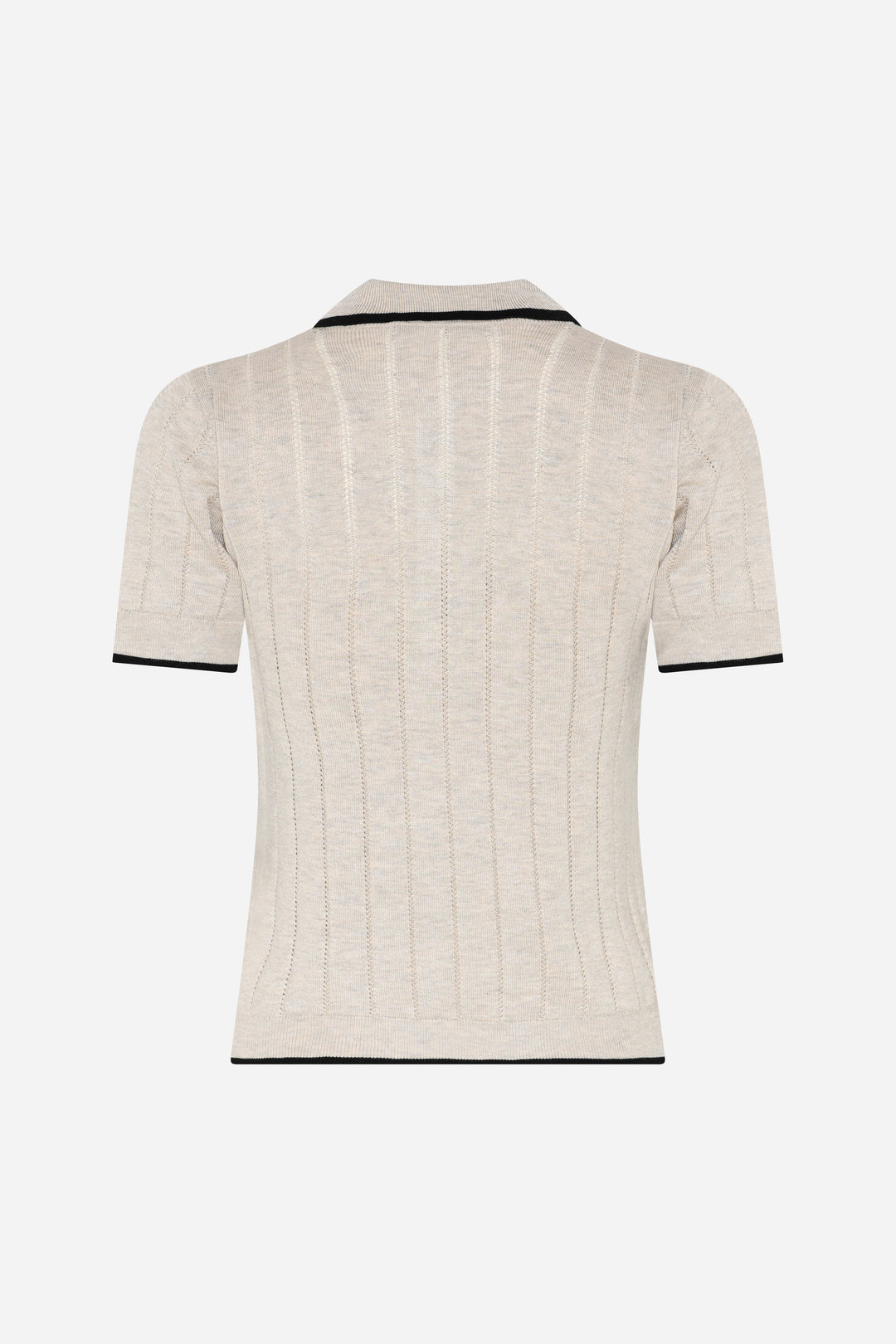Bruuns Bazaar Women AnemoneBBValnenzia knit polo Strik Sand Melange