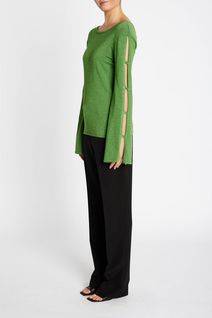 Bruuns Bazaar Women AnemonesBBYasmin strik Strik Fresh Green with lurex