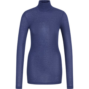 Bruuns Bazaar Women AngelaBB Roll neck T-shirts Medieval Blue
