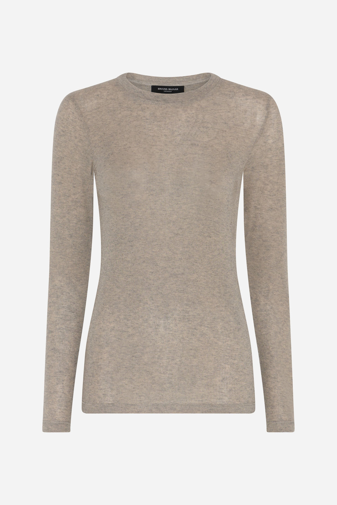 Bruuns Bazaar Women AngelaBB langærmet T-shirt T-shirts Roasted Grey