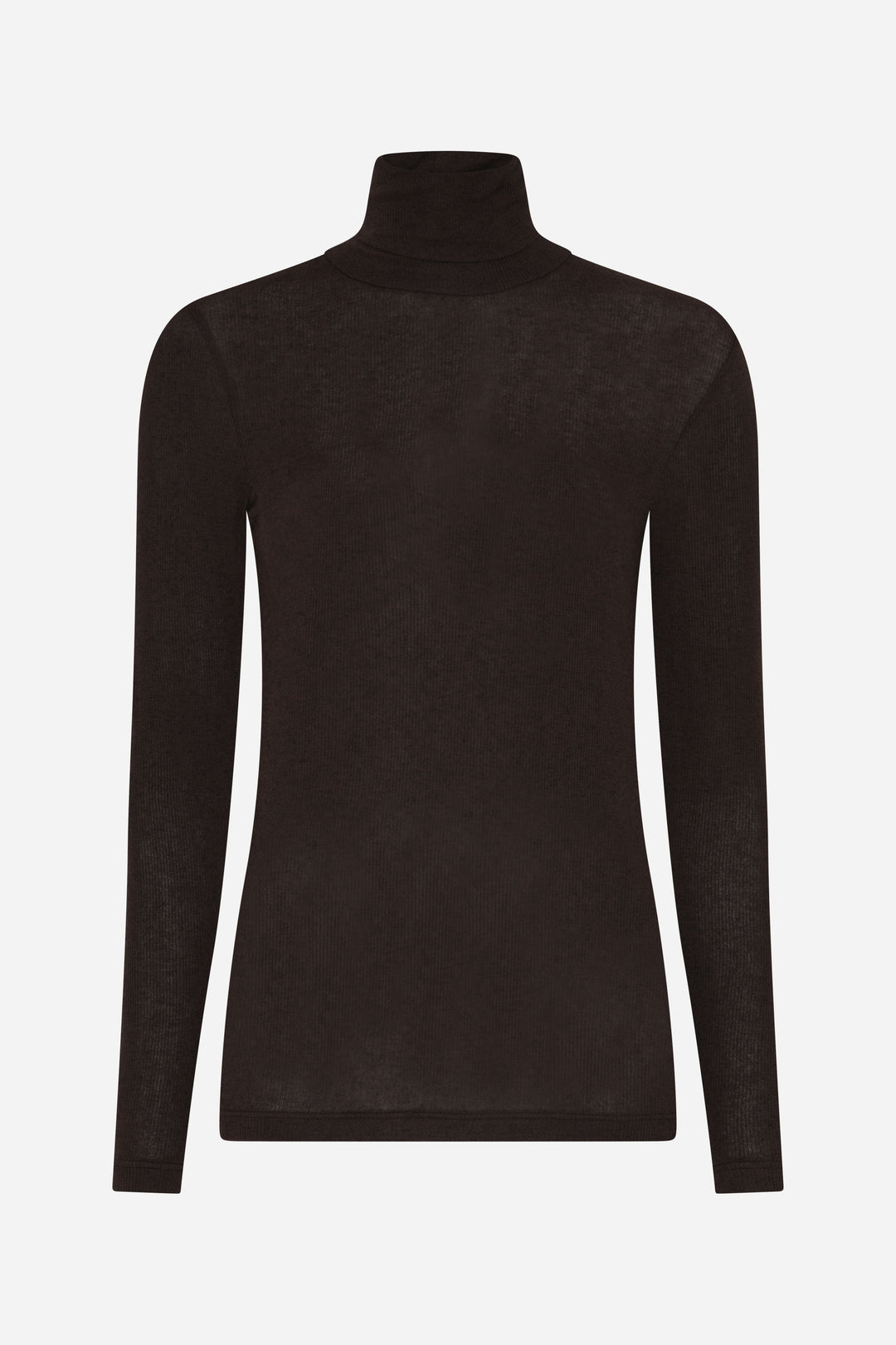 Bruuns Bazaar Women AngelaBB rullekrave T-shirts Dark Brown