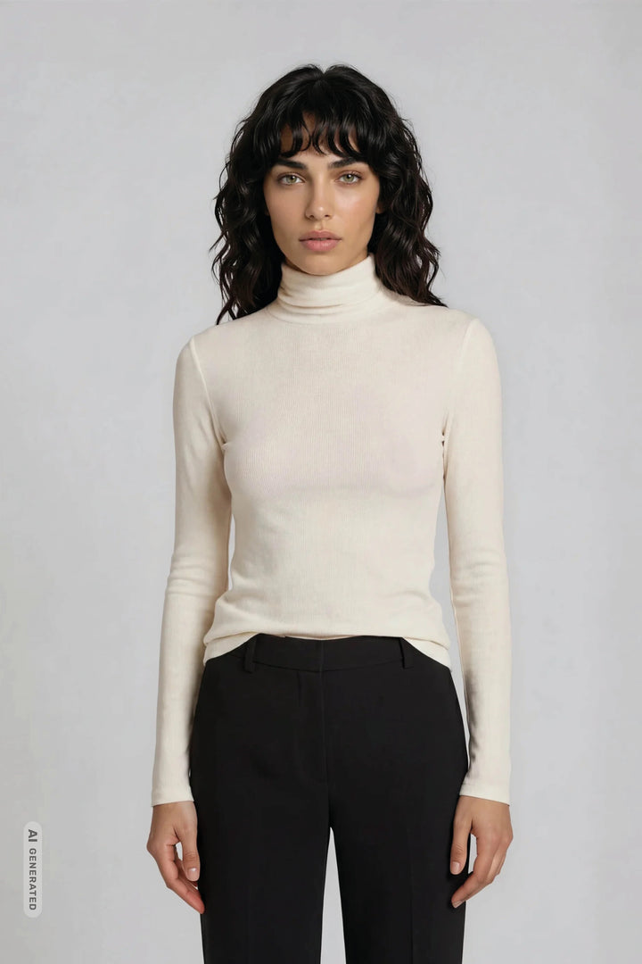 Bruuns Bazaar Women AngelaBB rullekrave T-shirts Snow White