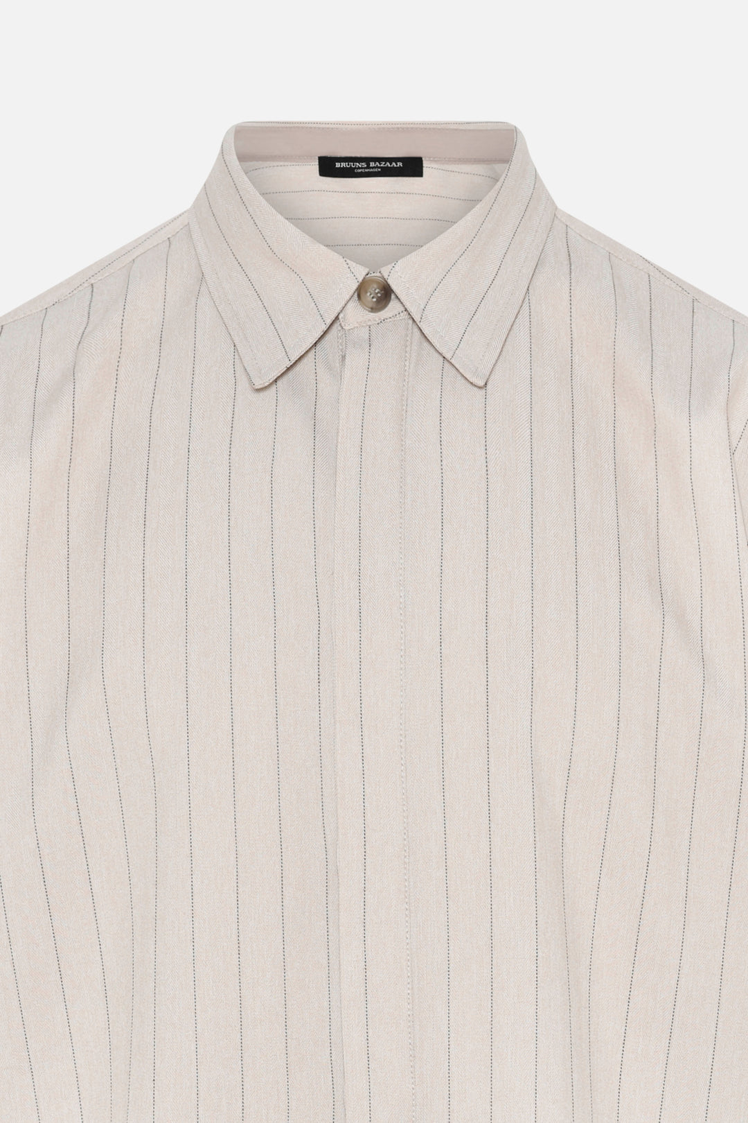 Bruuns Bazaar Men ApricotBBBrent shirt Skjorter Light Grey stripes