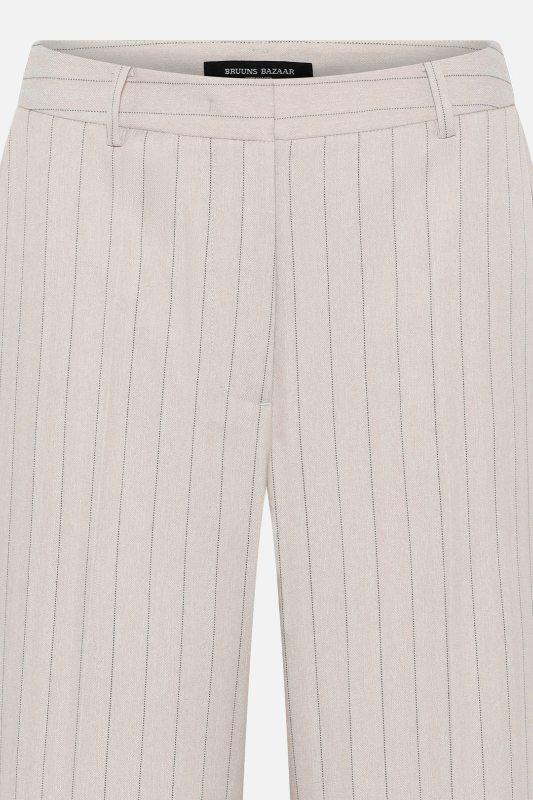 Bruuns Bazaar Women ApricotBBEleza bukser Bukser Light Grey stripes