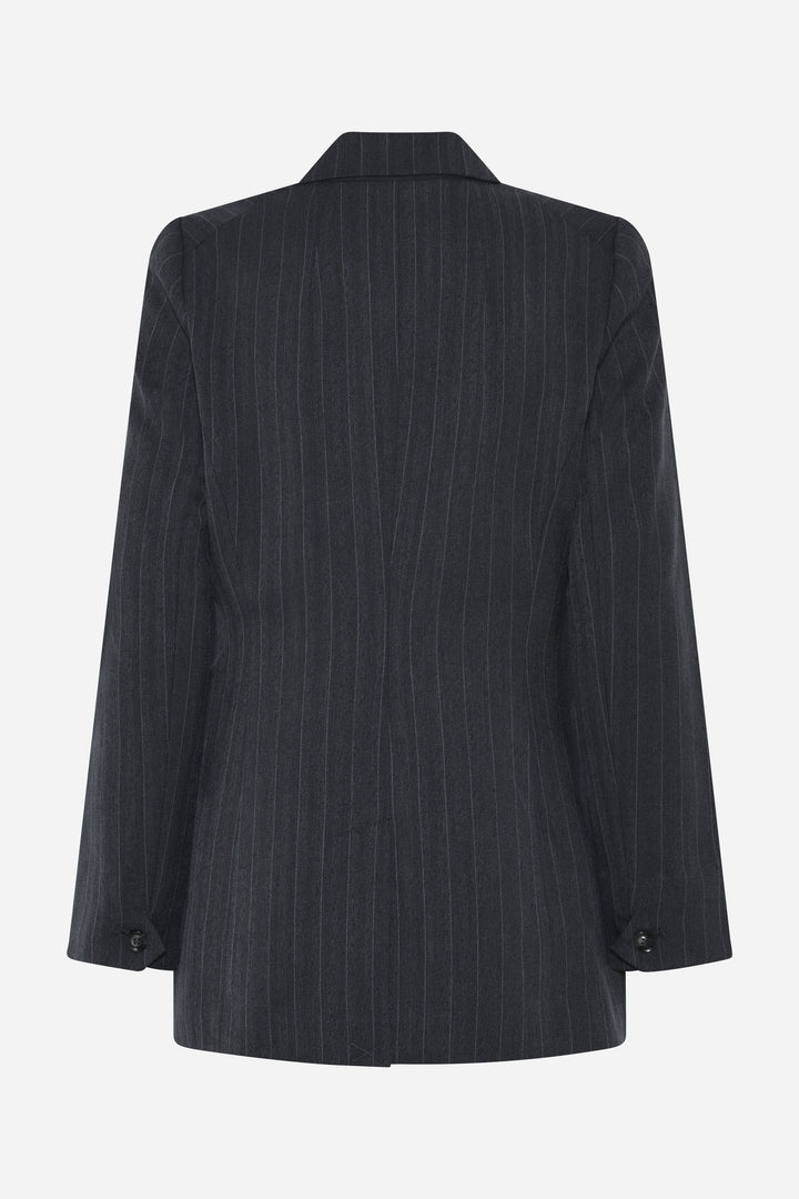 Bruuns Bazaar Women ApricotBBLinda blazer Blazere Herringbone blue pin stripe
