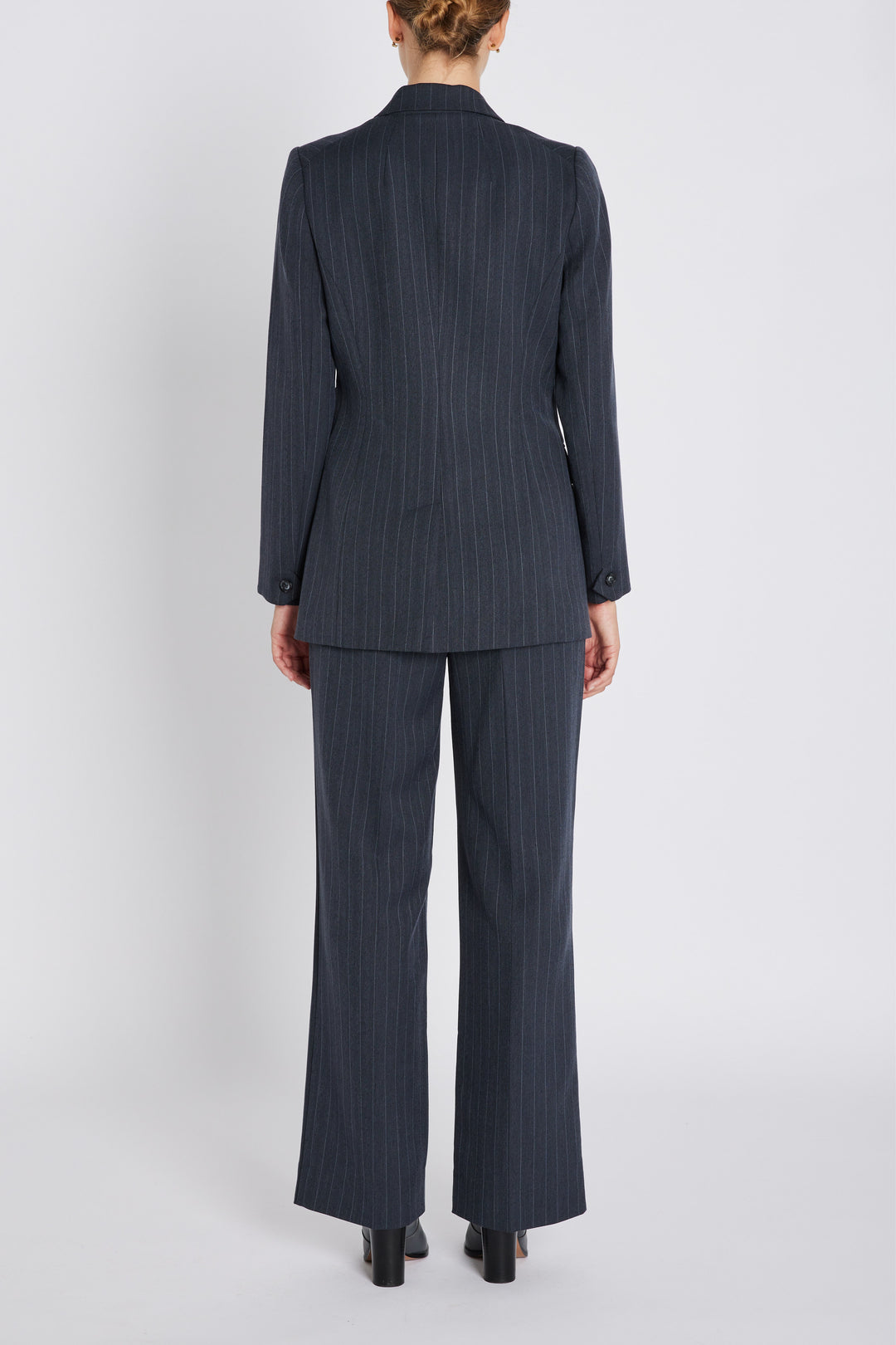 Bruuns Bazaar Women ApricotBBLinda blazer Blazere Herringbone blue pin stripe