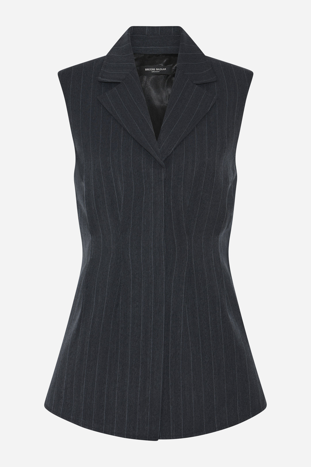 Bruuns Bazaar Women ApricotBBUrwa vest Skjorter Herringbone blue pin stripe