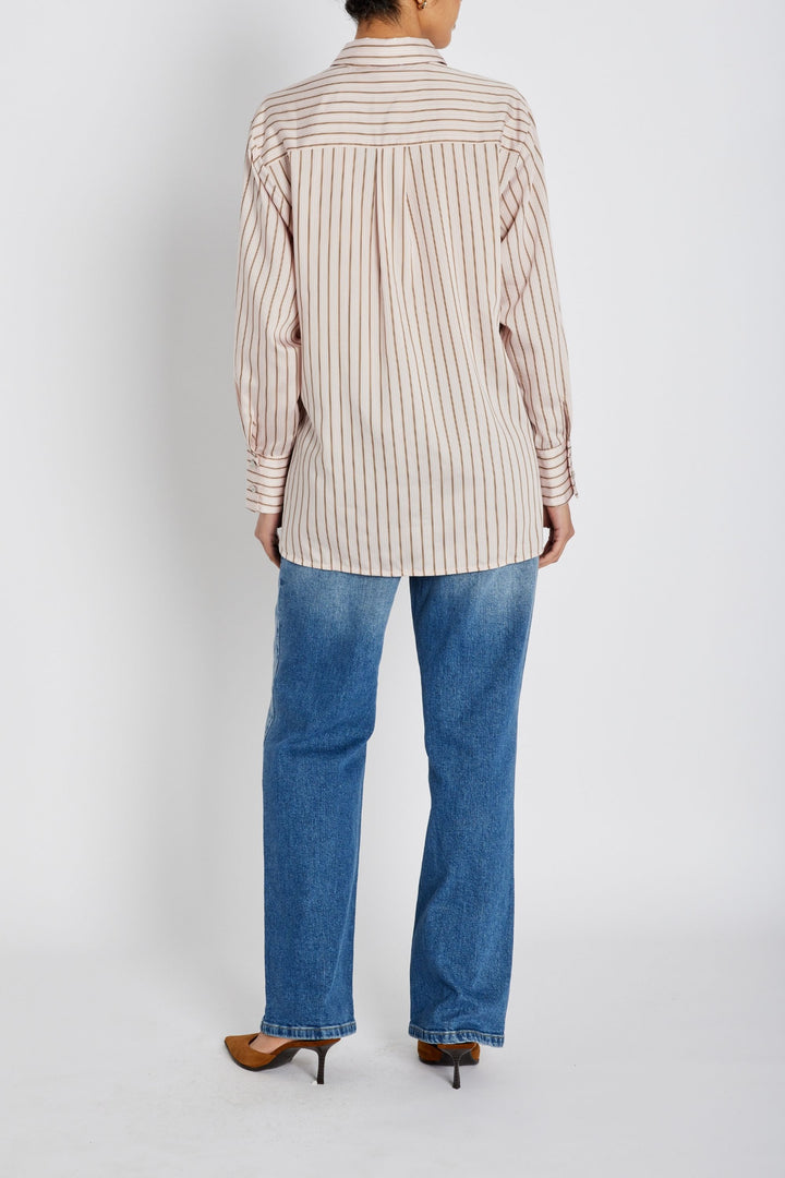 Bruuns Bazaar Women ArengaBBYina skjorte Skjorter Primrose Pink stripe