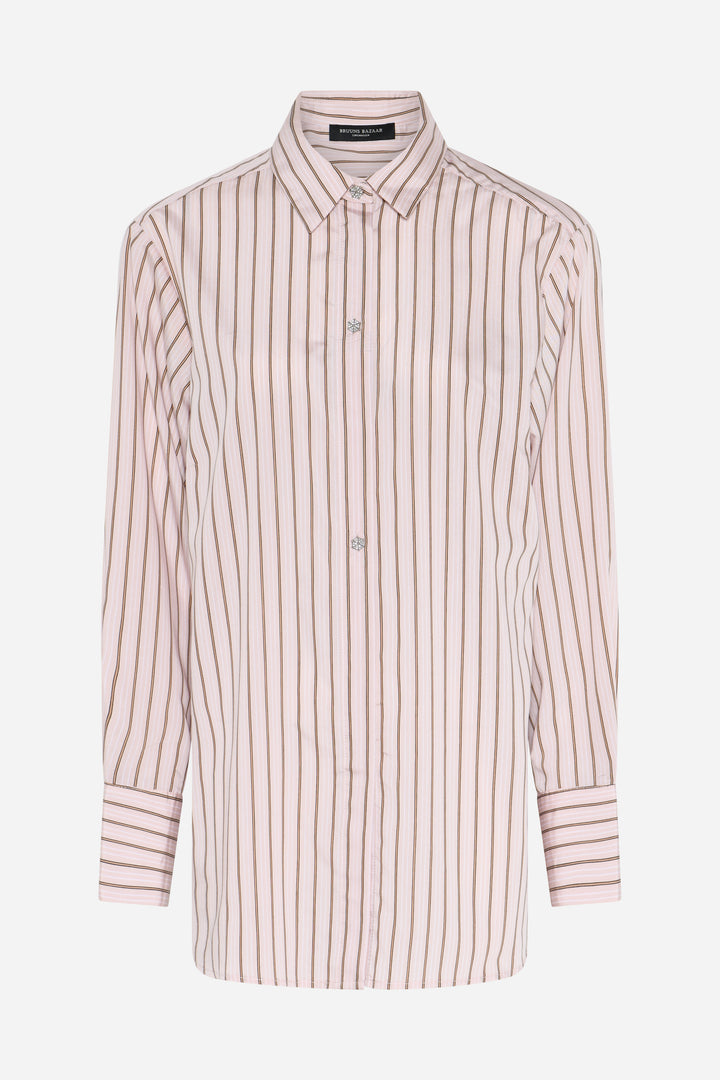 Bruuns Bazaar Women ArengaBBYina skjorte Skjorter Primrose Pink stripe