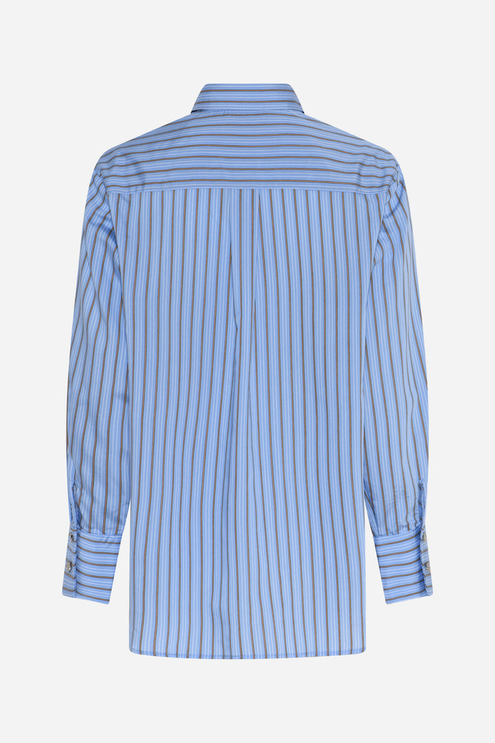 Bruuns Bazaar Women ArengaBBYina skjorte Skjorter Sky Blue stripe