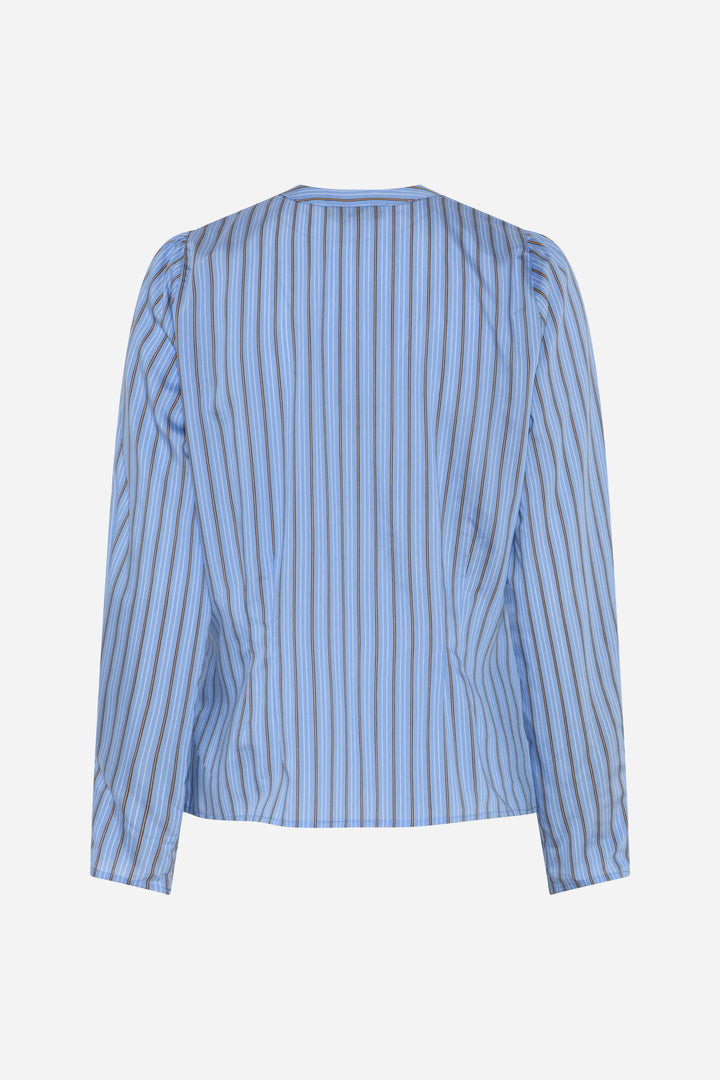 Bruuns Bazaar Women ArengaBBZea skjorte Skjorter Sky Blue stripe