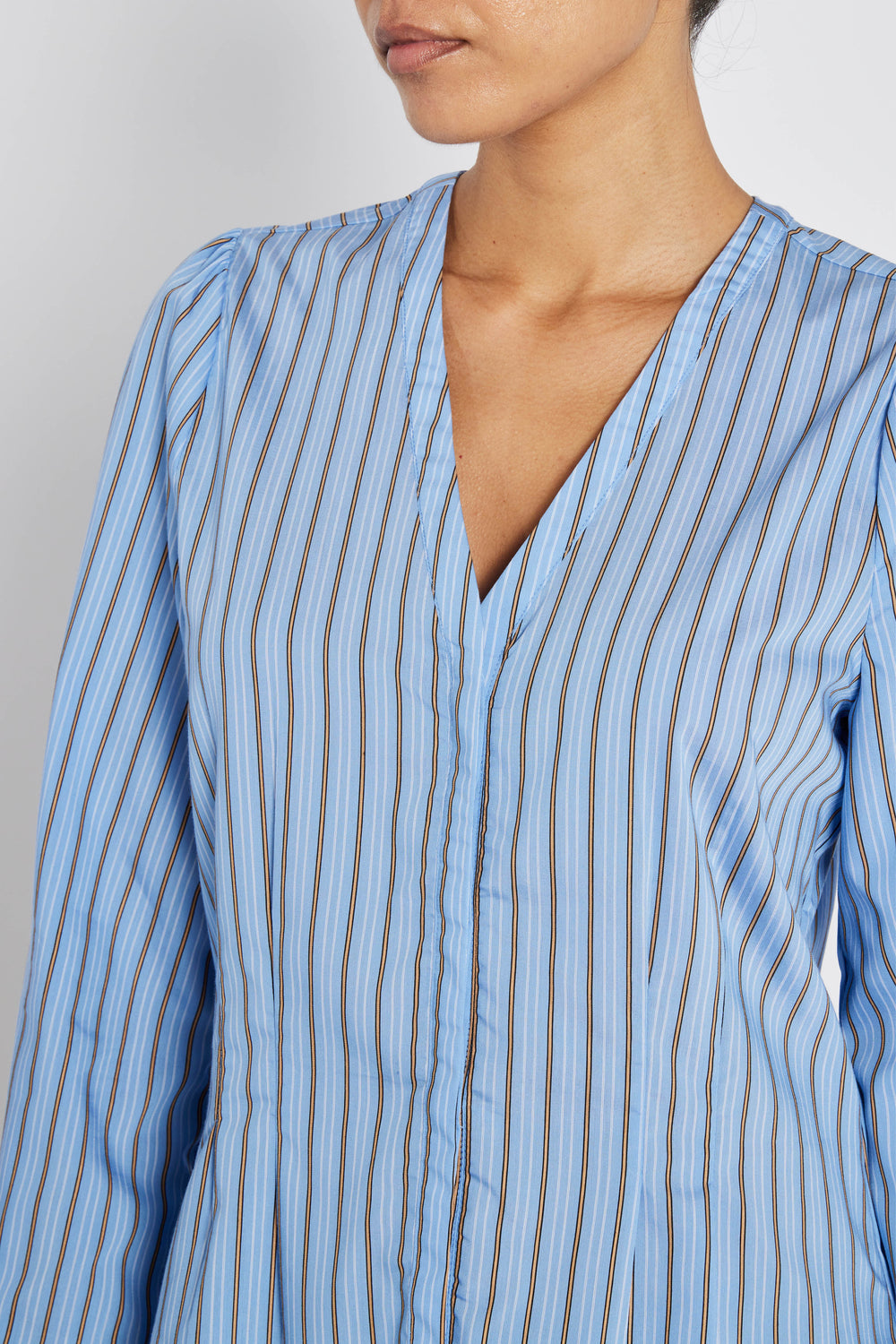 Bruuns Bazaar Women ArengaBBZea skjorte Skjorter Sky Blue stripe