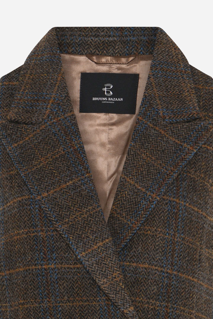 Bruuns Bazaar Women AroniaBBLiann vest Vest Brown Check