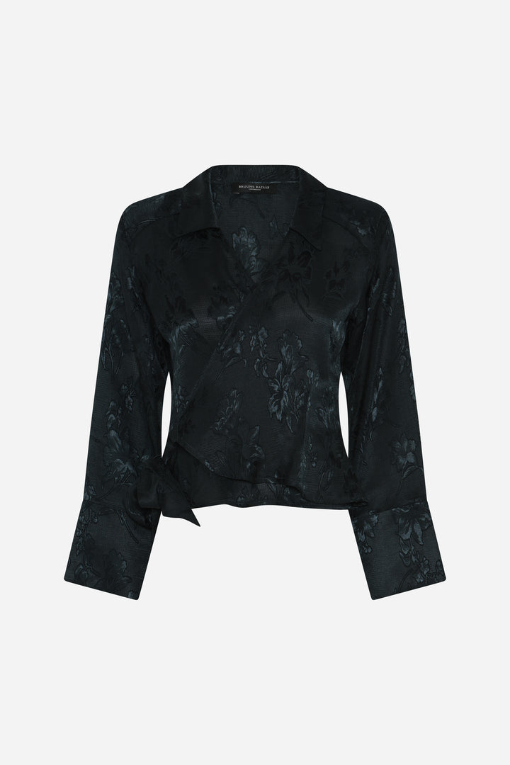 Bruuns Bazaar Women AsteroBBKaisas bluse Bluser Midnight Green