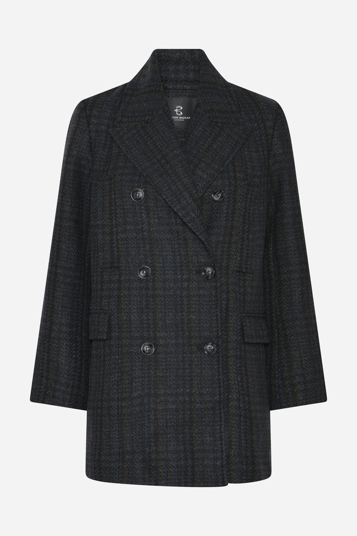 Bruuns Bazaar Women AzaleaBBAbella jakke Overtøj Dark Check