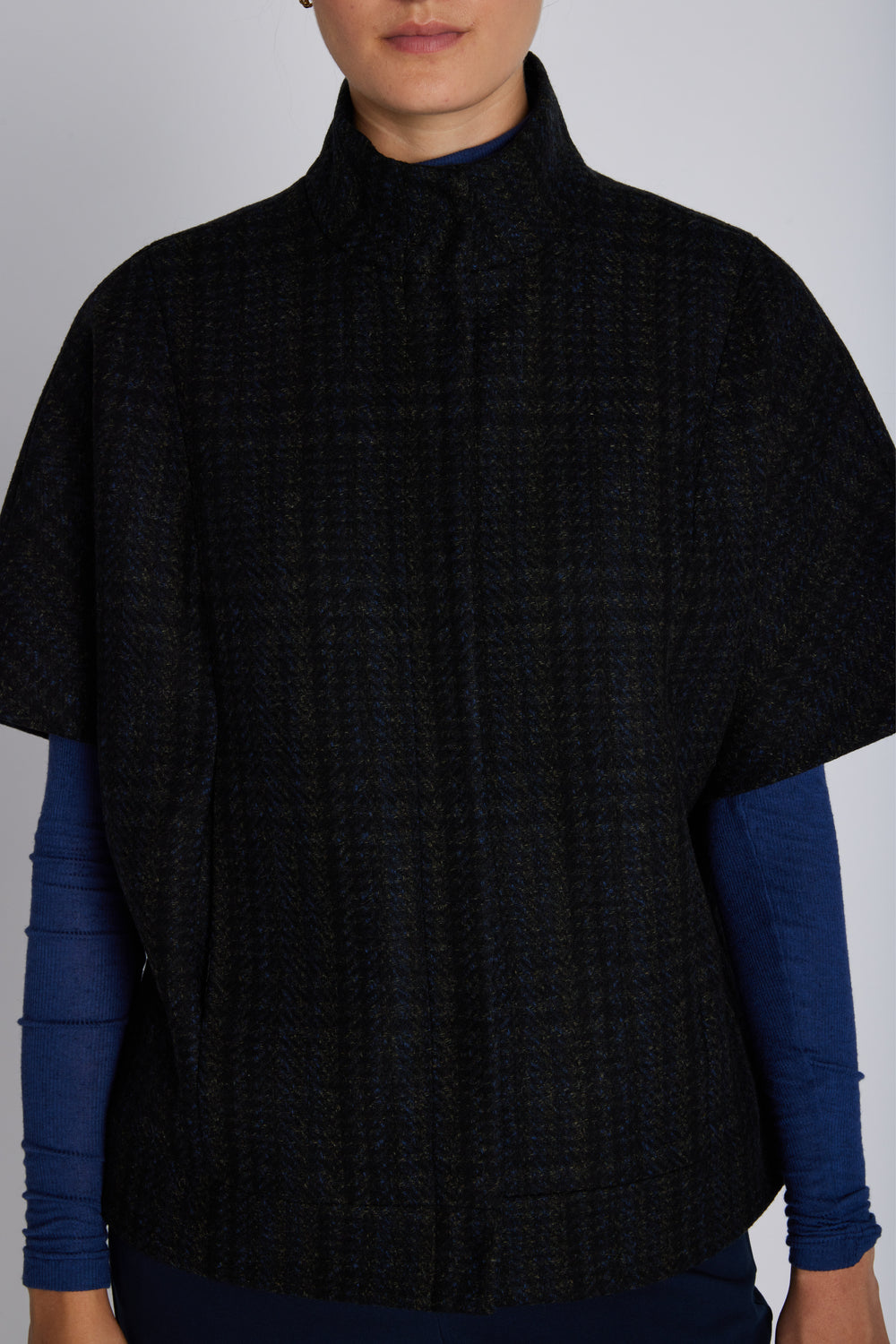 Bruuns Bazaar Women AzaleaBBCarly vest Overtøj Dark Check