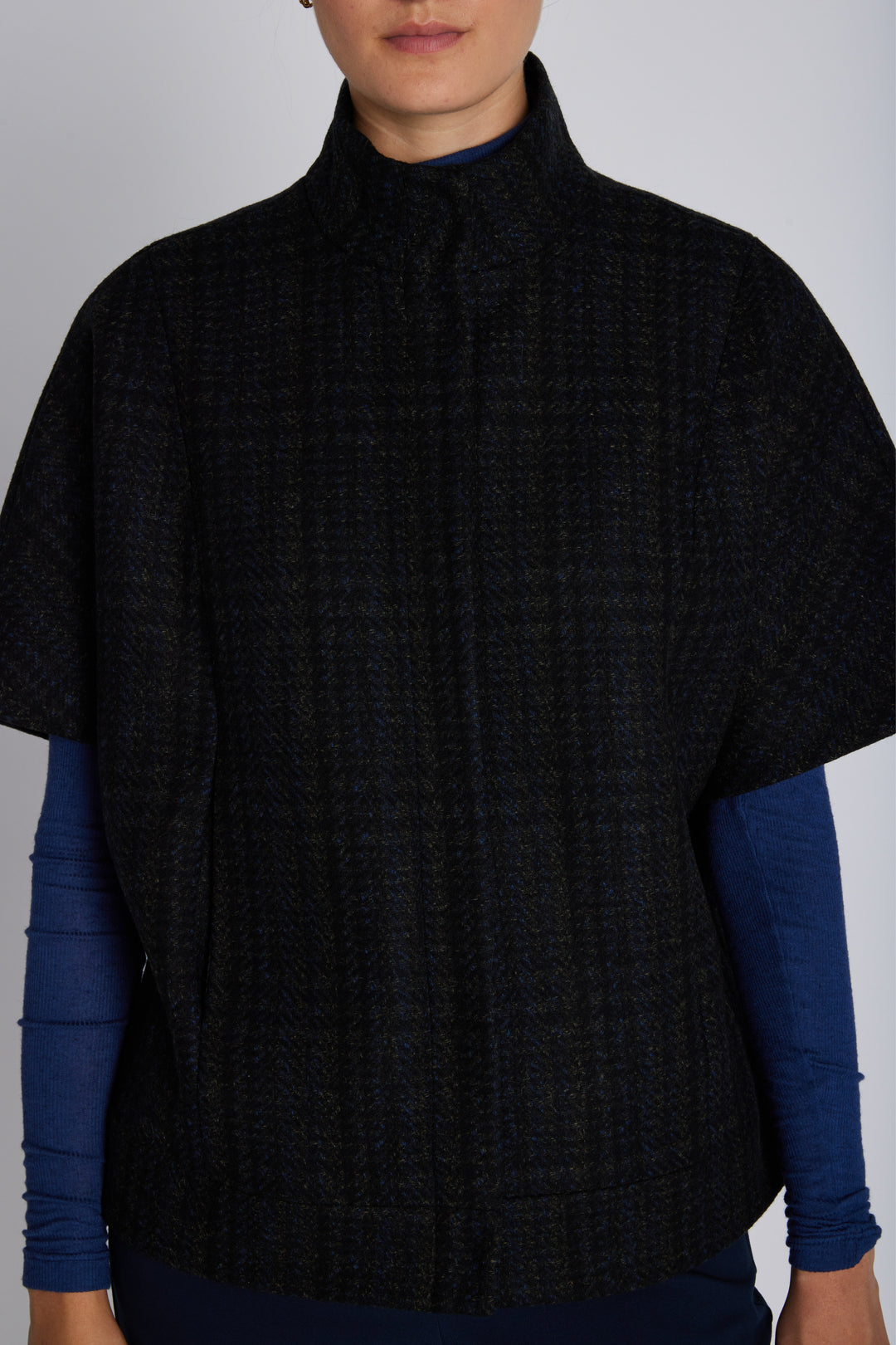Bruuns Bazaar Women AzaleaBBCarly vest Overtøj Dark Check