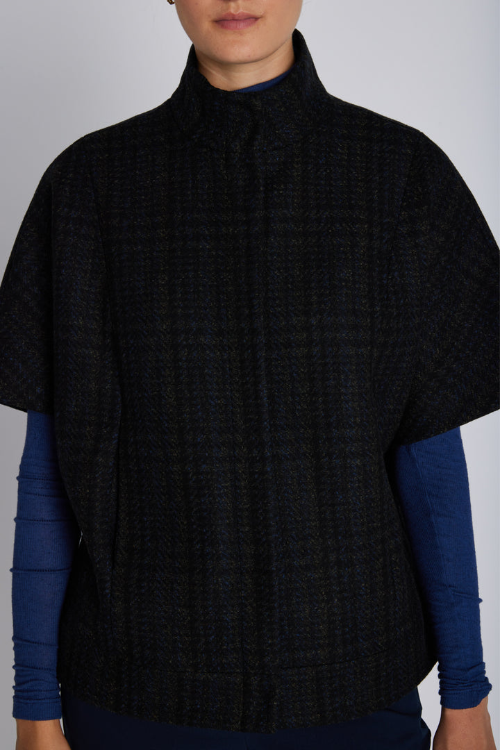 Bruuns Bazaar Women AzaleaBBCarly vest Overtøj Dark Check