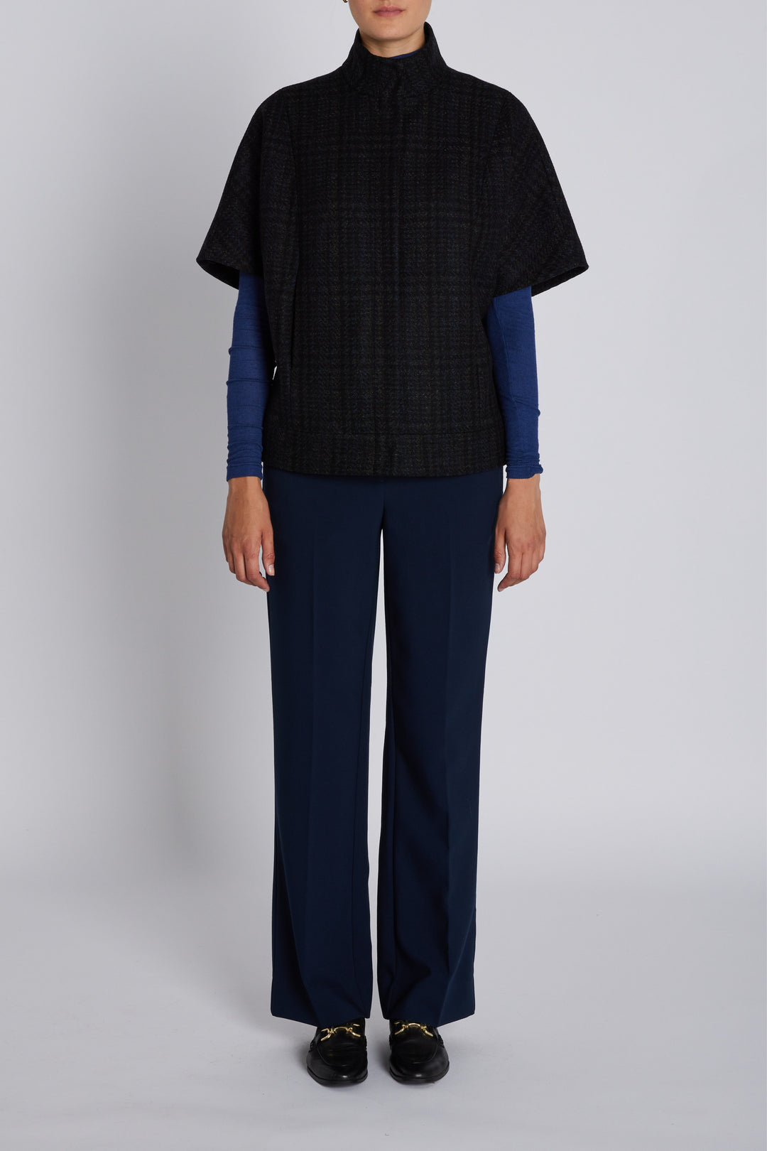 Bruuns Bazaar Women AzaleaBBCarly vest Overtøj Dark Check