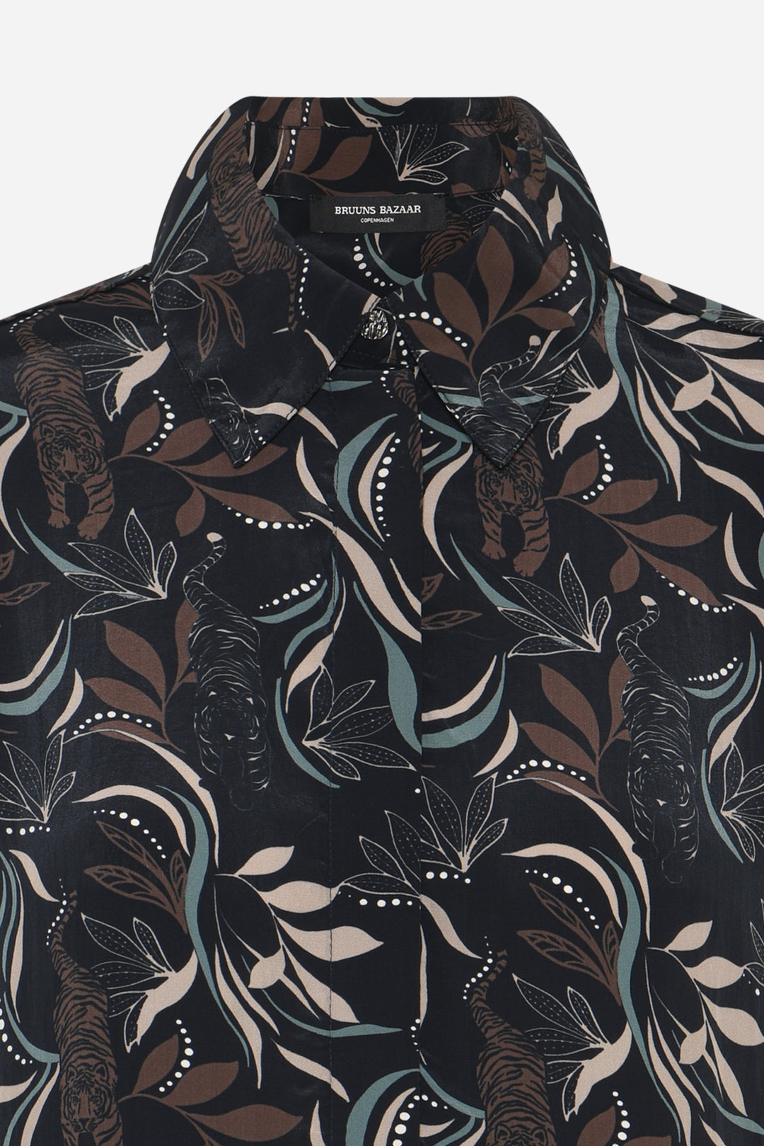 Bruuns Bazaar Women BarcellaBBAgata shirt Skjorter Black Tiger