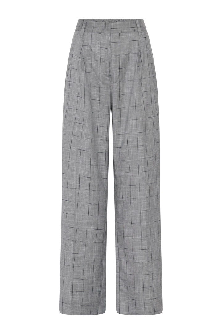 Bruuns Bazaar Women BayBBRicu bukser Pants Grey Check