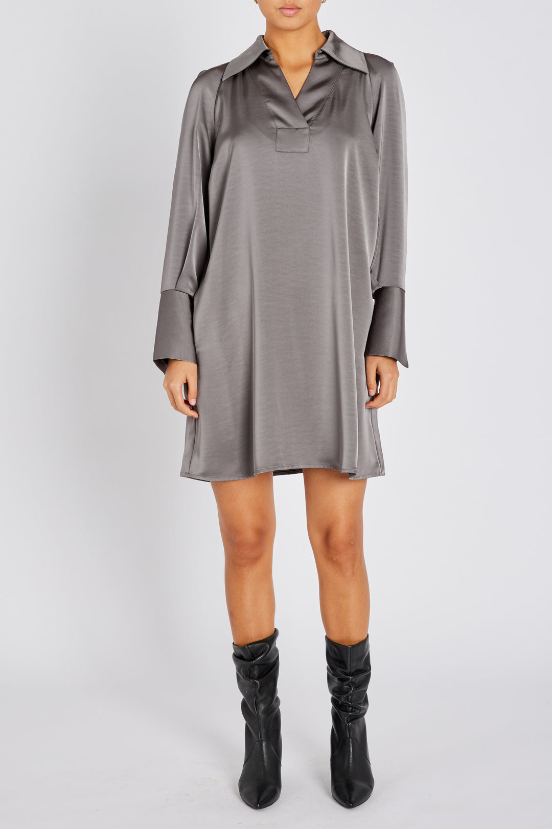 Bruuns Bazaar Women BeckiaBBKassidy kjole Kjoler Steel Grey