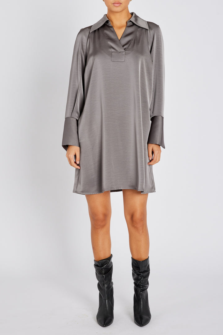 Bruuns Bazaar Women BeckiaBBKassidy kjole Kjoler Steel Grey