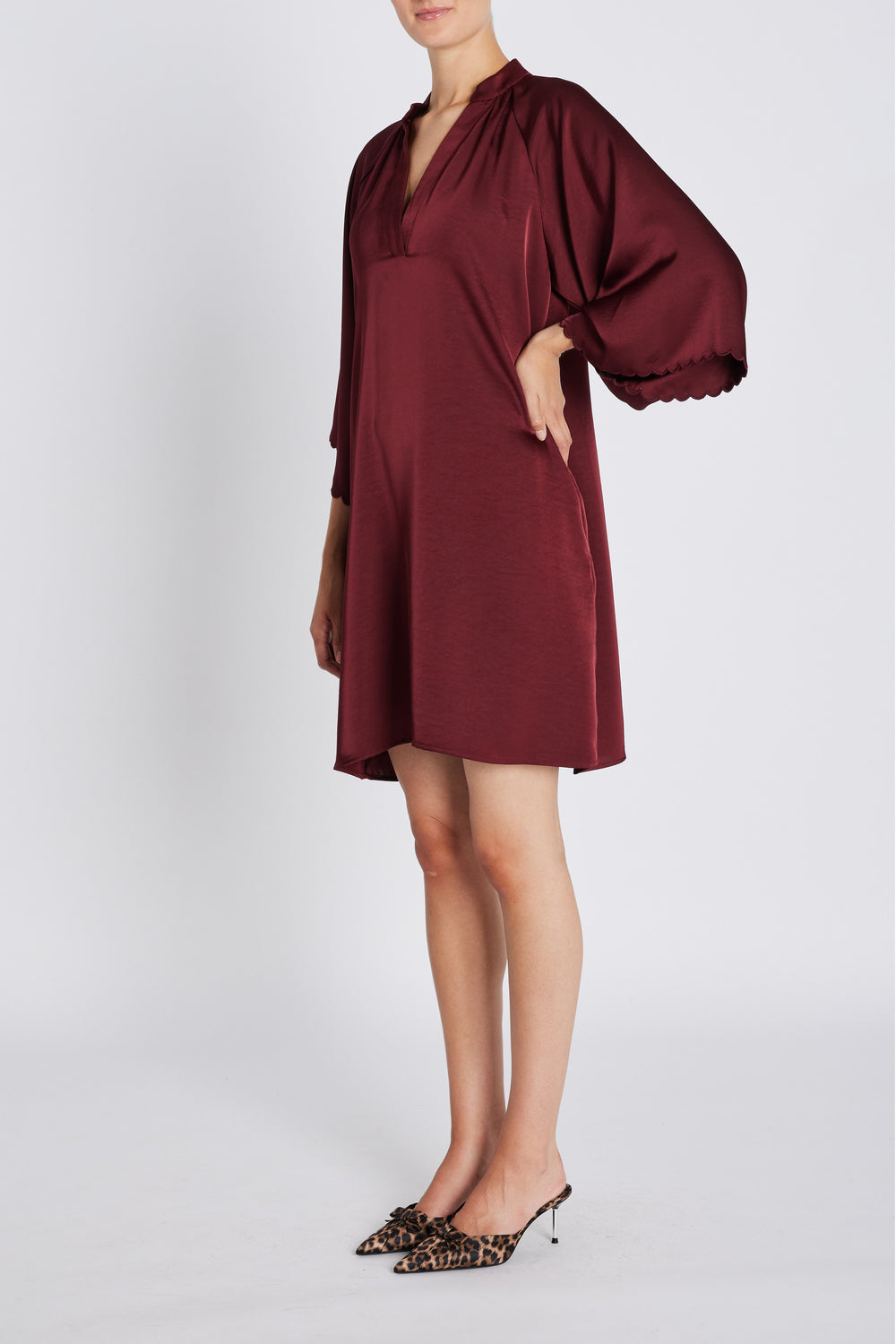 Bruuns Bazaar Women BeckiaBBWendisa kjole Kjoler Burgundy