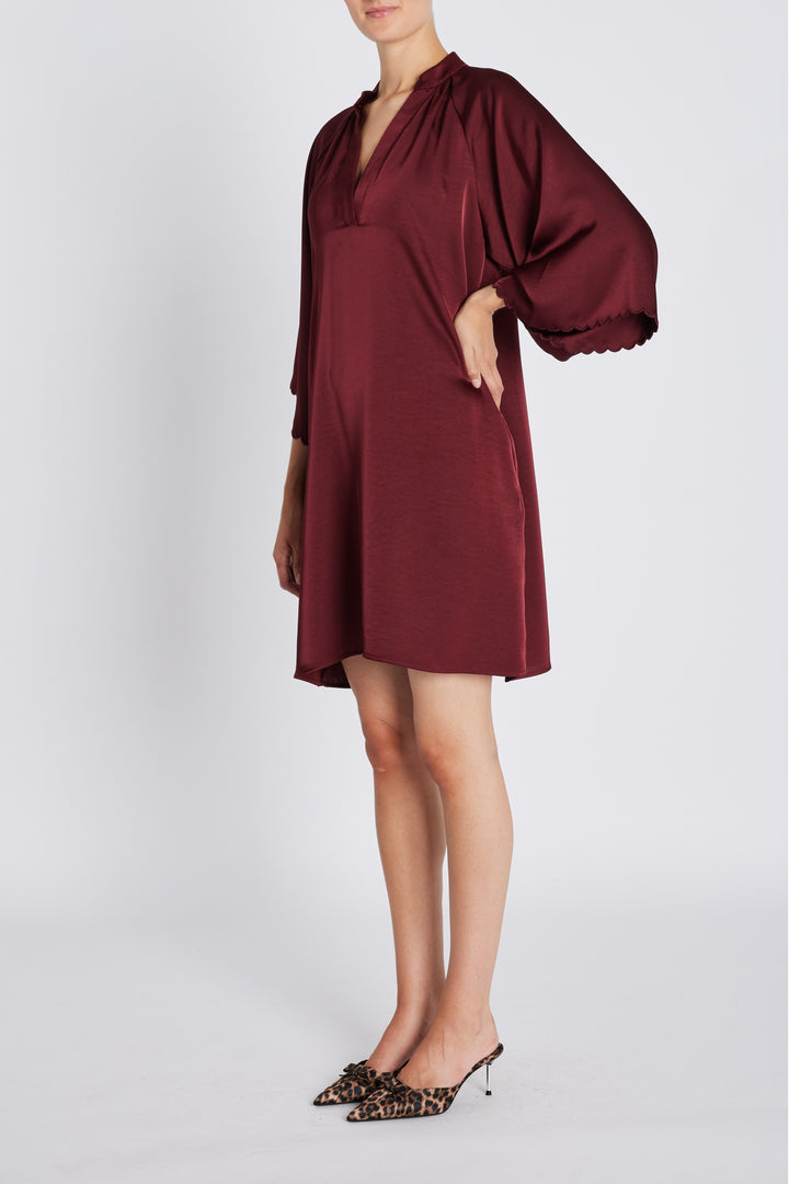 Bruuns Bazaar Women BeckiaBBWendisa kjole Kjoler Burgundy