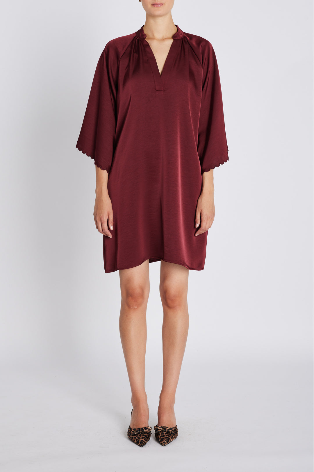 Bruuns Bazaar Women BeckiaBBWendisa kjole Kjoler Burgundy