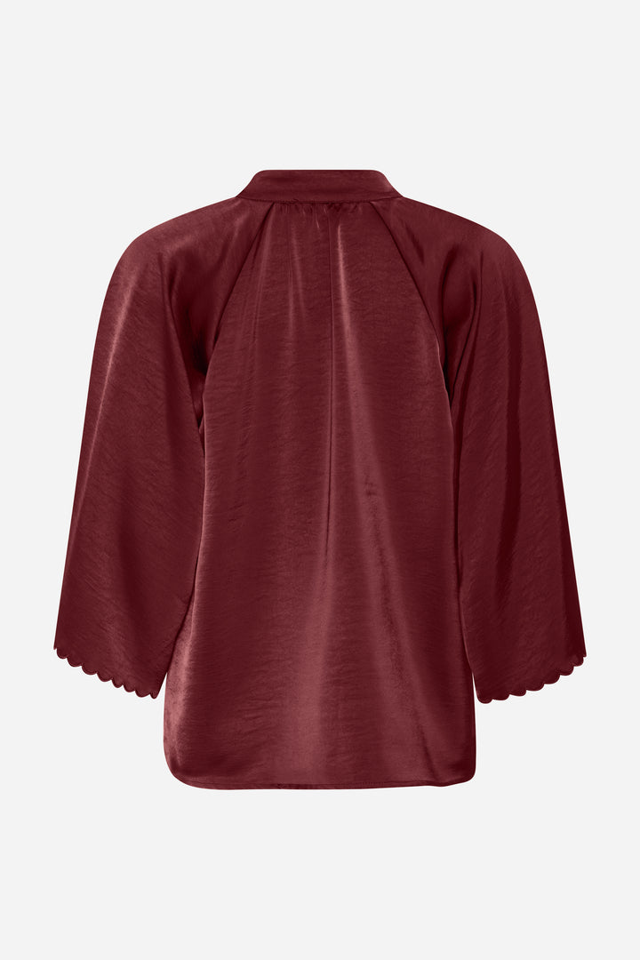 Bruuns Bazaar Women BeckiaBBWinny bluse Bluser Burgundy
