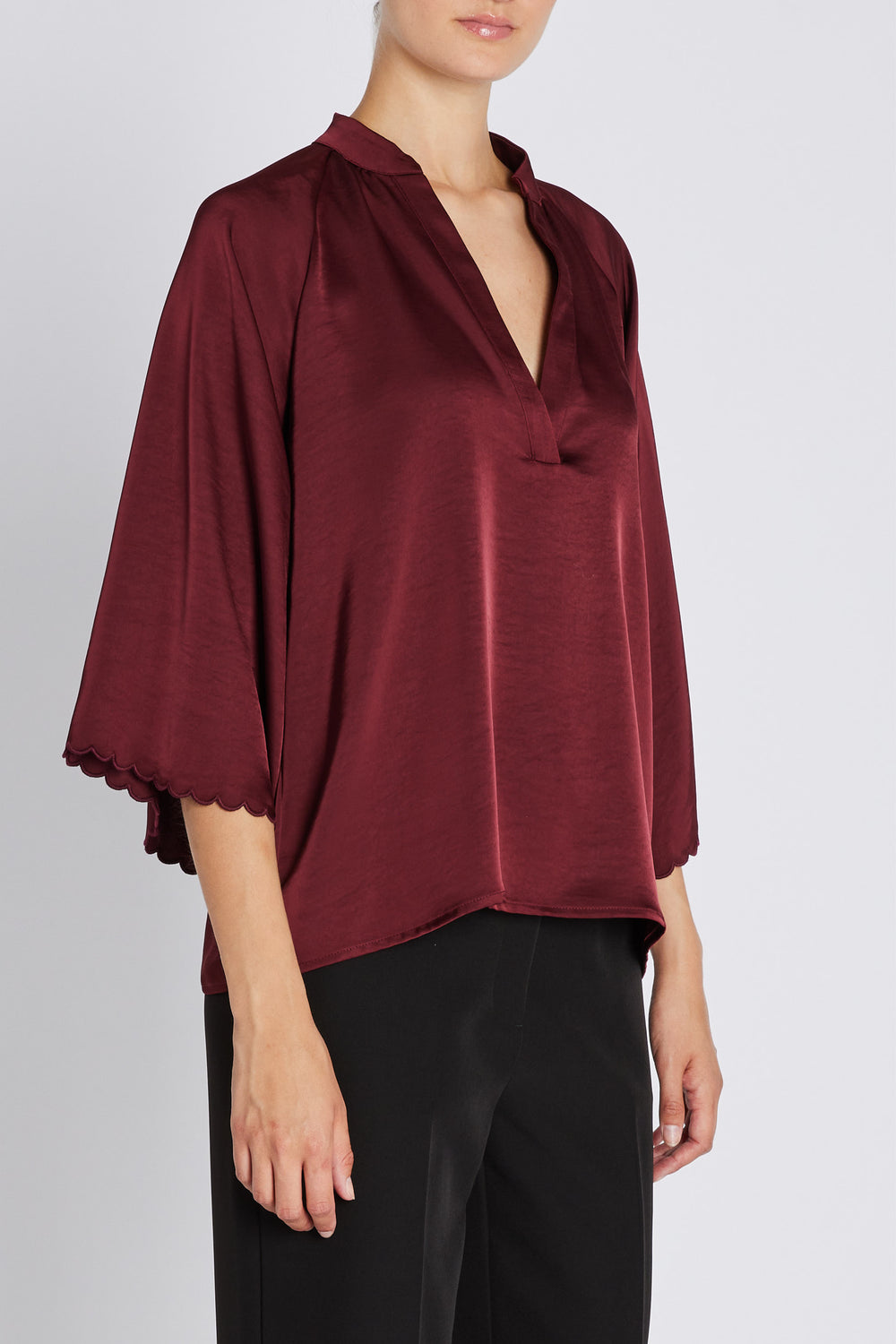 Bruuns Bazaar Women BeckiaBBWinny bluse Bluser Burgundy