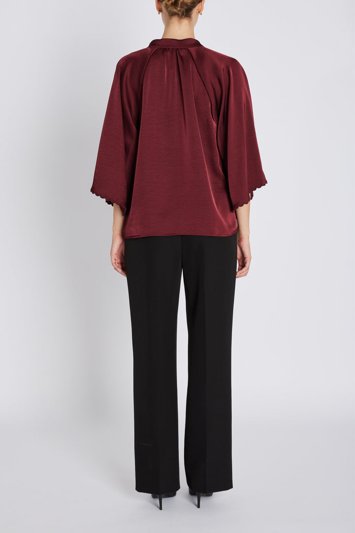 Bruuns Bazaar Women BeckiaBBWinny bluse Bluser Burgundy