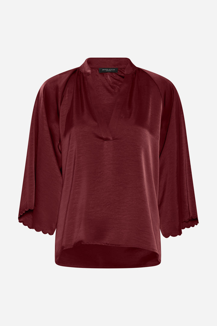 Bruuns Bazaar Women BeckiaBBWinny bluse Bluser Burgundy
