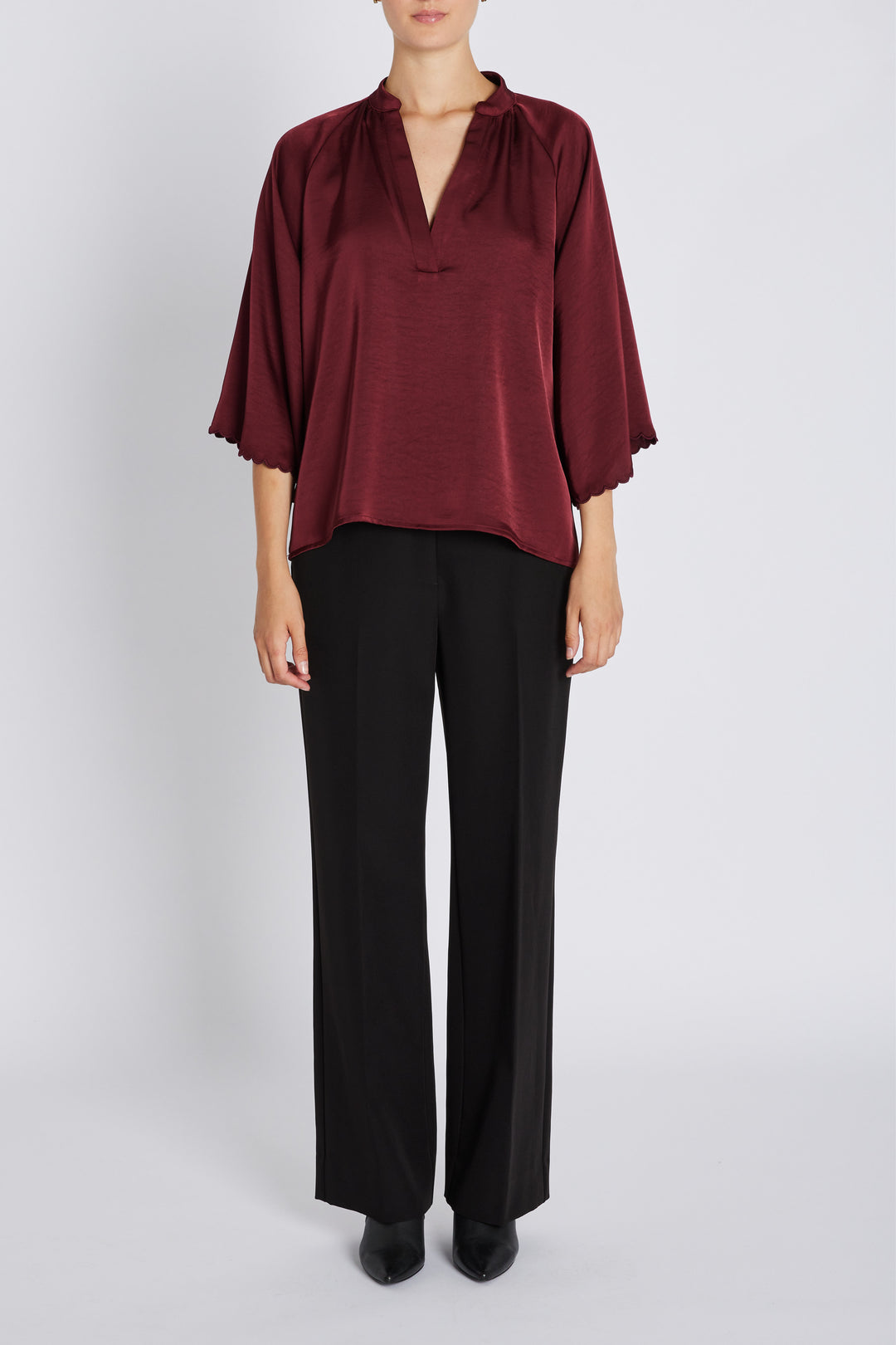 Bruuns Bazaar Women BeckiaBBWinny bluse Bluser Burgundy