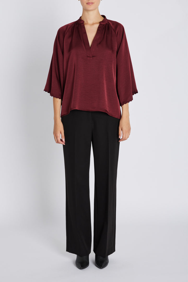 Bruuns Bazaar Women BeckiaBBWinny bluse Bluser Burgundy
