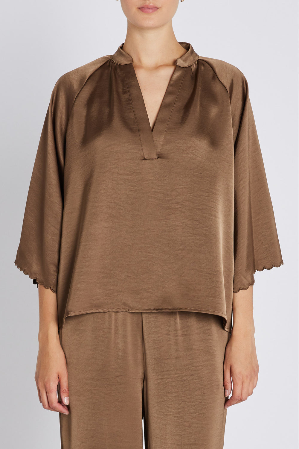 Bruuns Bazaar Women BeckiaBBWinny bluse Bluser Morel