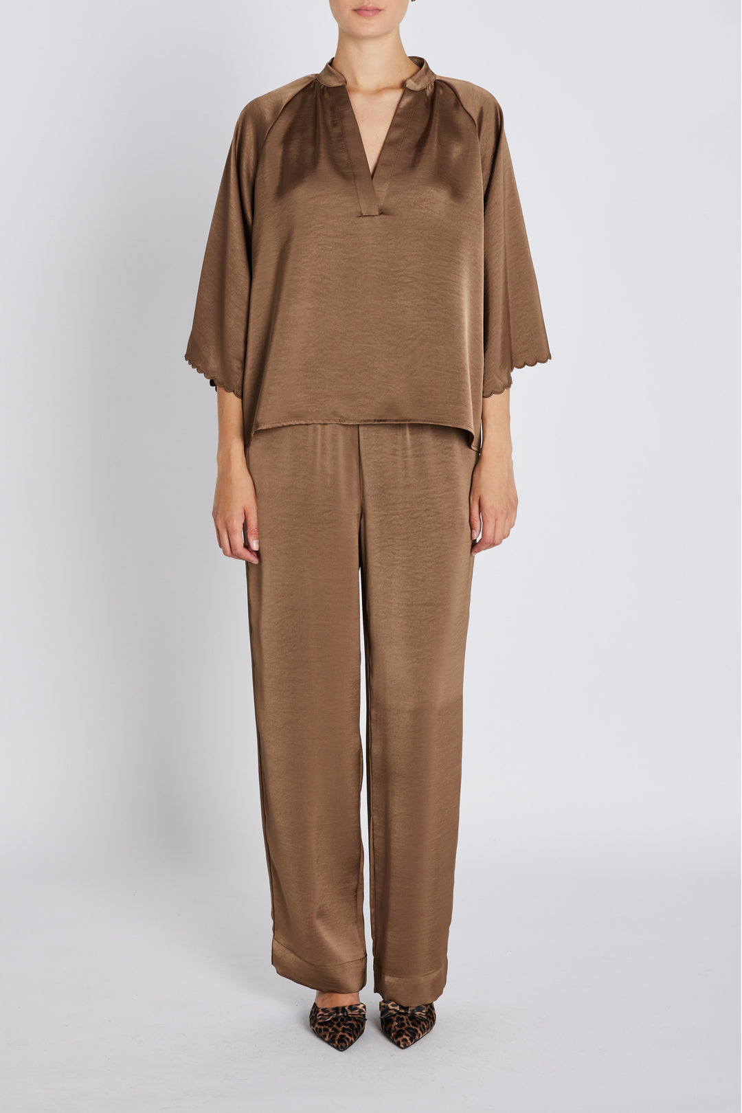 Bruuns Bazaar Women BeckiaBBWinny bluse Bluser Morel