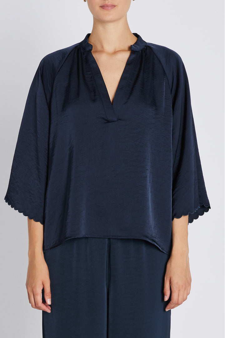 Bruuns Bazaar Women BeckiaBBWinny bluse Bluser Sky Captain