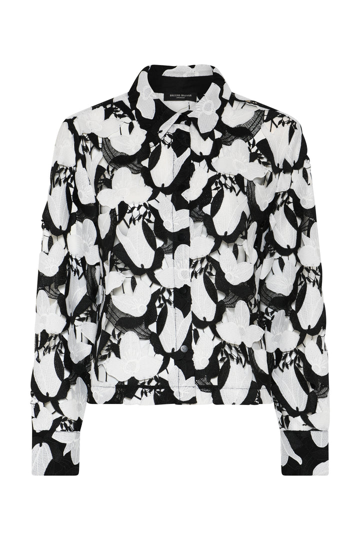 Bruuns Bazaar Women BellflowerBBFeruze skjorte Skjorter Black/White