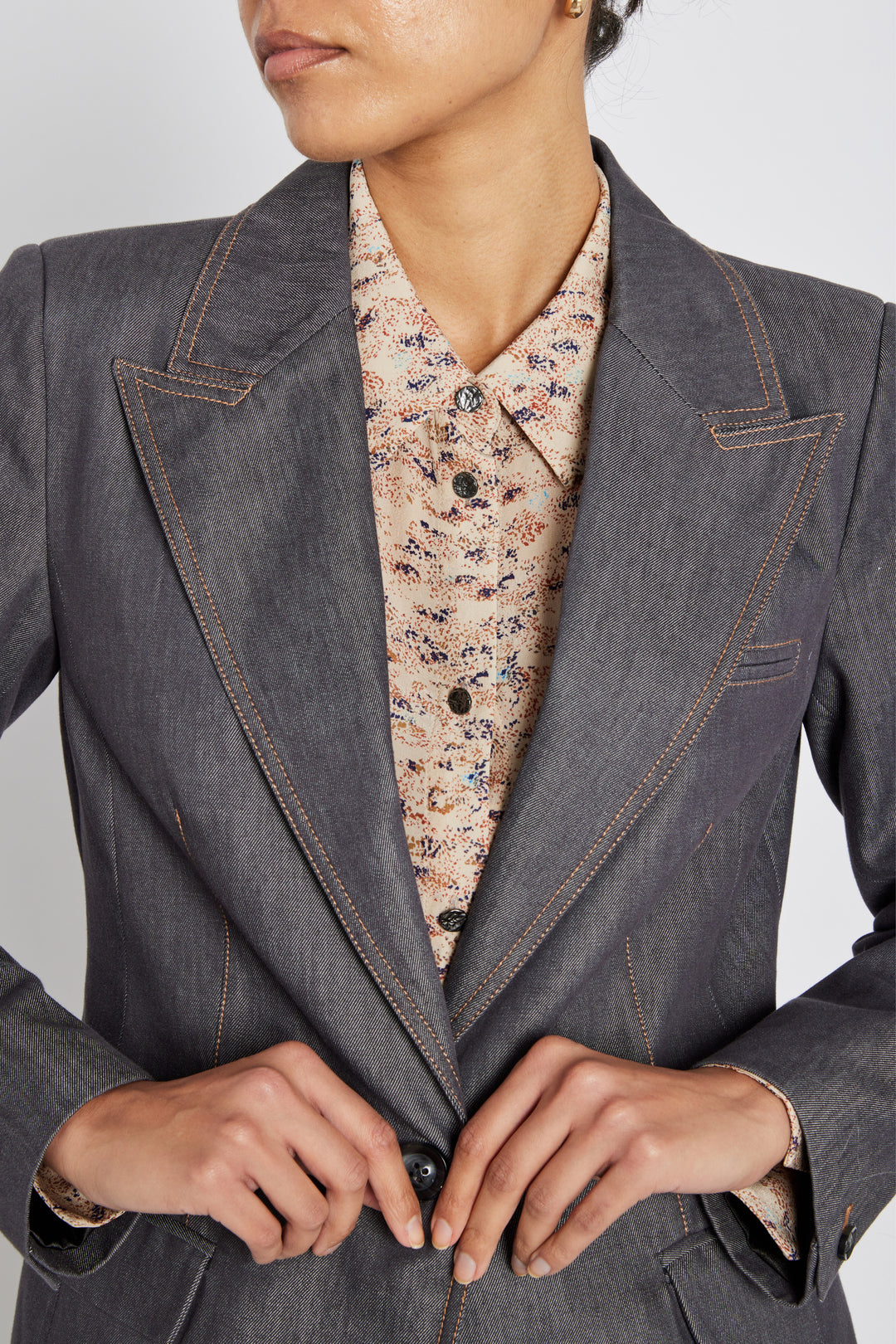 Bruuns Bazaar Women BellisBBTiff blazer Blazere Blue Denim