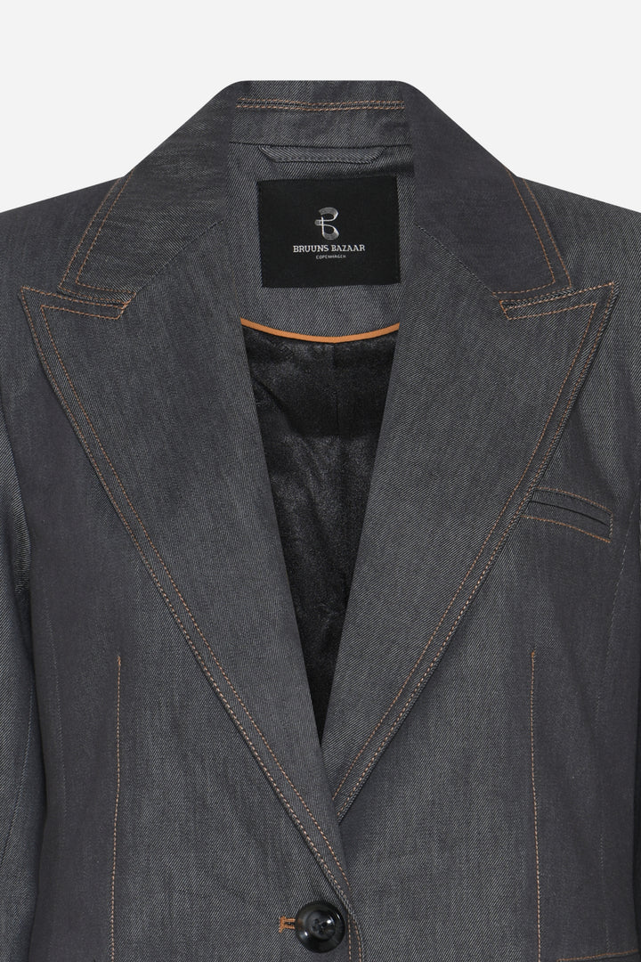 Bruuns Bazaar Women BellisBBTiff blazer Blazere Blue Denim