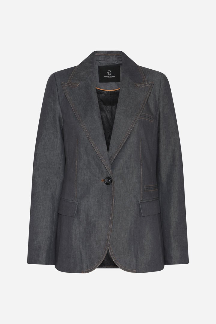 Bruuns Bazaar Women BellisBBTiff blazer Blazere Blue Denim