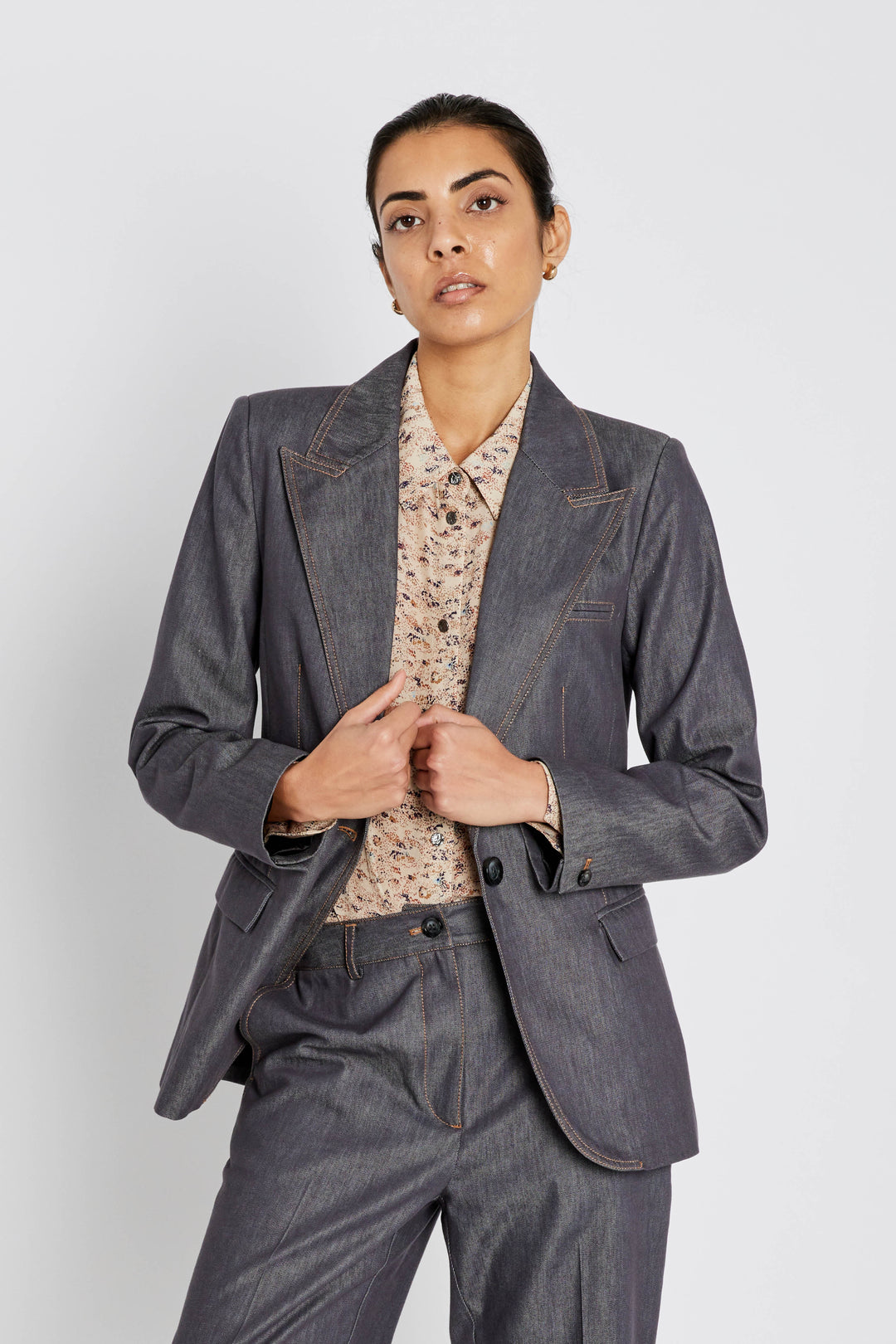 Bruuns Bazaar Women BellisBBTiff blazer Blazere Blue Denim