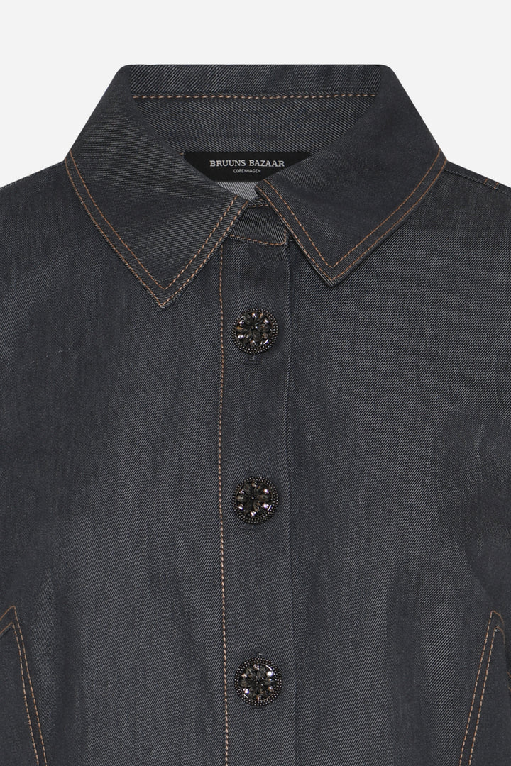 Bruuns Bazaar Women BellisBBZendias kjole Kjoler Blue Denim