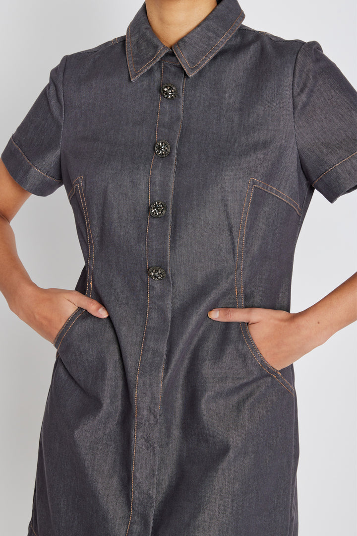 Bruuns Bazaar Women BellisBBZendias kjole Kjoler Blue Denim